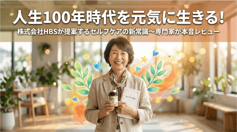 人生100年時代を元気に生きる！HBSが提案するセルフケアの新常識〜専門家が本音レビュー